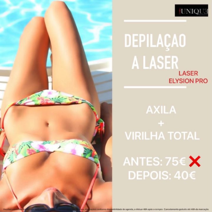 Depilação Laser Axila + Virilha Total